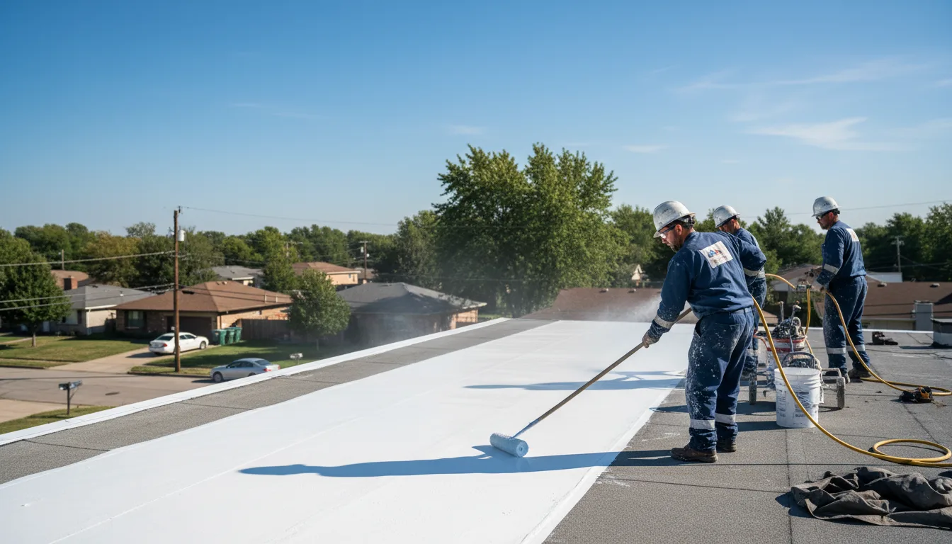 Commercial roof coating in Crumrod, AR near me